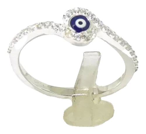 Anillo Plata 925 Cubic Zircon Ojo Turco Garantía Escrita