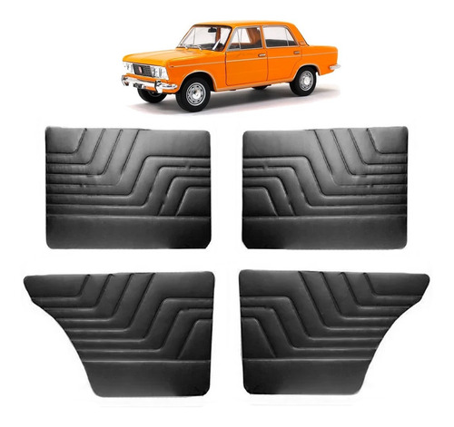 Kit Paneles Tapizados Puertas Fiat 125 - Mirafiori + Grampas