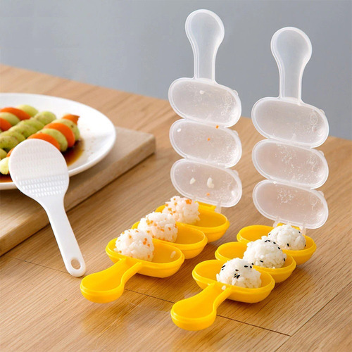 Forma P/ Preparar Arroz Sushi Redondo Fácil Rice Ball Shaker