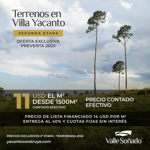 Vendo Terrenos Turísticos Villa Yacanto De Calamuchita. 2°et