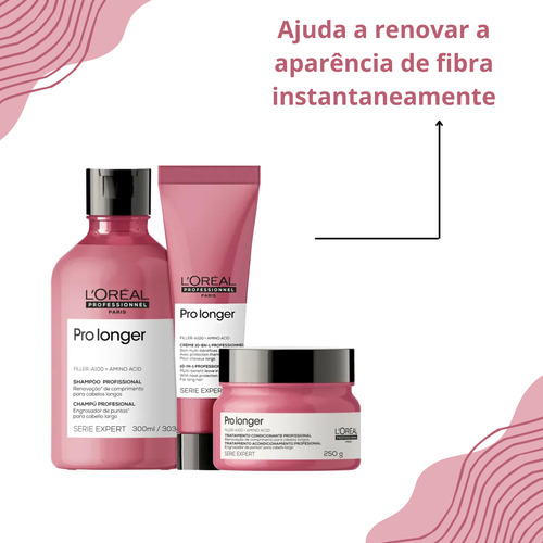 Loreal Pro Longer Kit Shampoo Máscara E Cpp