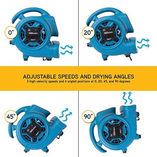 Xpower P-230at Mini Mighty Hp 925 Cfm Motor De Aire Secador