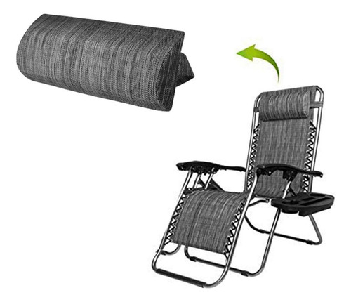 Almohada Para Cuello Reposacabezas Cojín De Negro + Gris