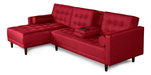 Sala Modular Bardo Makora Beehive Memory Foam De Lino Color Rojo