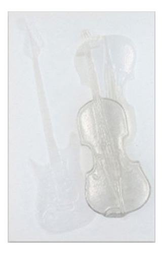 (4 #mold) Nota Guitar Lover Jewelry Colgante Con Tema Artíst