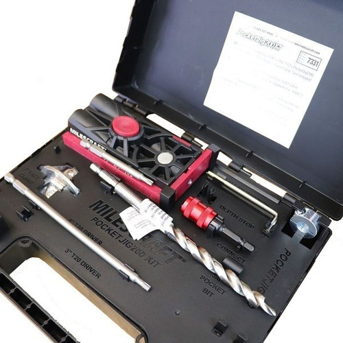 Imagen 3 de 9 de Plantilla Pocket Hole Jig Con Prensa Pocketjig200xt 7331