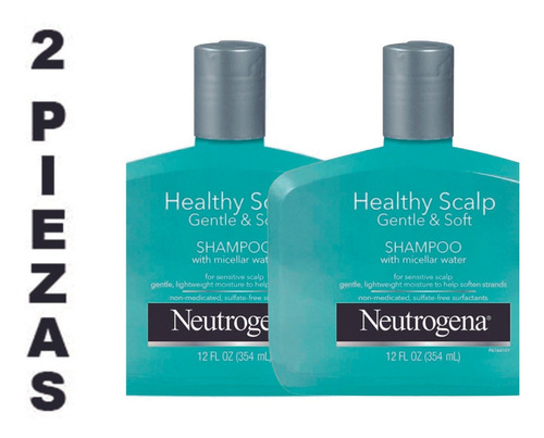 Shampoo Neutrogena,cabello Sensible,hidratación Ligera,2