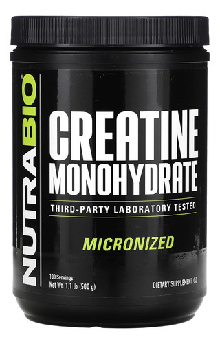 Monohidrato De Creatina Nutrabio De 500 G