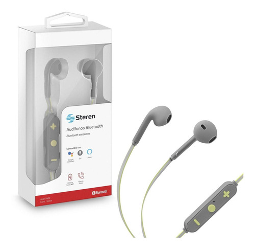 Audífonos Bluetooth Con Cable Reflejante Verde | Aud-7000cve