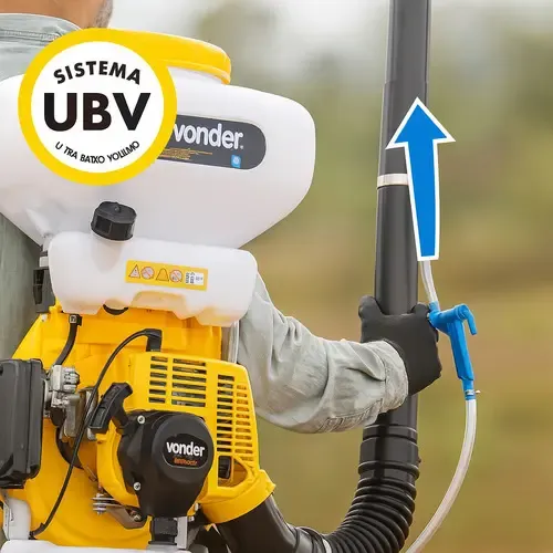 Atomizador Costal Vonder Asv 794 20l Motor 79,4cc Amarelo