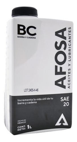 Aceite Afosa Barra Y Cadena 1 Litro Afosa Afoabc-1