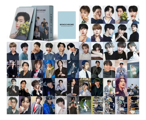 55 Photocards Bts - Monochrome