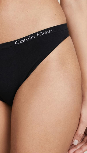 Panty Calvin Klein Negras Modelo Pure Seamless Sin Costura T