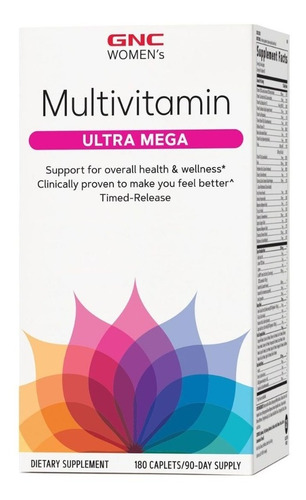 Multivitaminico Mega Woman 180tabs Gnc - P/ Mulher