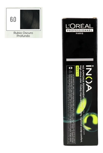 Tinta Inoa Loreal Professionnel 60 Gr N°6.0