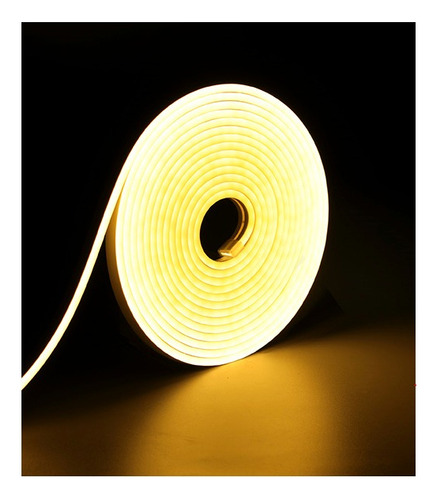 Fita Led Neon 10mts Branco Quente 12w/m Conector 127v Luz Branco-quente Tensão De Operação 0 110v