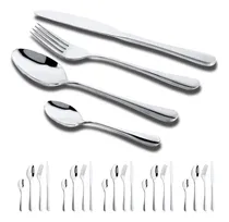 Comprar Set Cubiertos Acero Inoxidable Juego De Cubiertos 24pzs