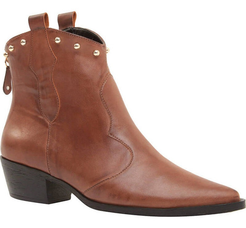 Imagem 2 de 5 de Bota Western Rebites C. Curto Salto Baixo Cecconello 1414005
