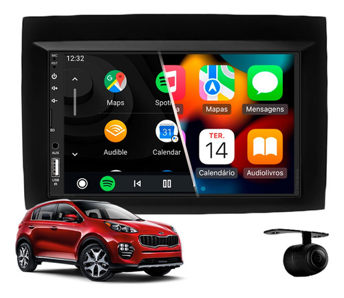 Central Multimidia Mp5 Apple Carplay Kia Sportage 2017 2018