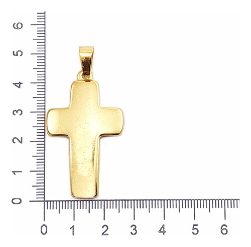 Dije Cruz Bombé Religioso Acero Quirúrgico Plateado O Dorado