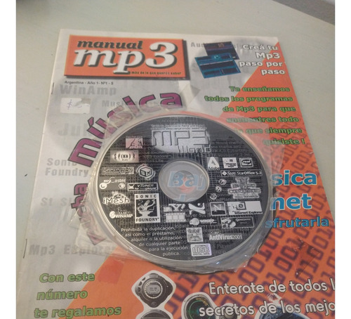 Revista De Computación Manual Mp3 - N° 1 - Marzo 2001 (Usado)