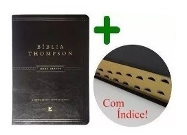 Bíblia De Estudo Thompson Grande Luxo Dourada Indice
