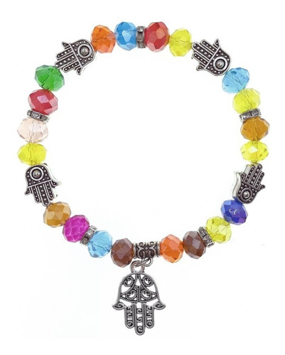 Brazalete Pulsera Cuentas  Mano De Fatima - Colores