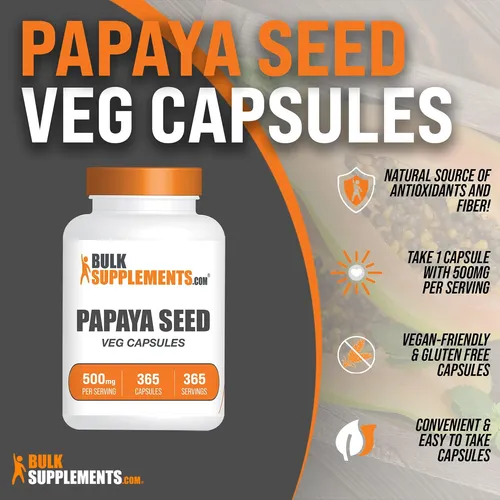 Cápsulas De Semillas De Papaya De Carica Papaya Seeds, De De