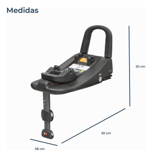 Base Para Silla De Auto I-base Isofix Advance Color Negro