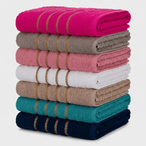 Kit 6 Toalha Banho Grande Premium 100%algodão Soft 70x140cm 6 Toalhas