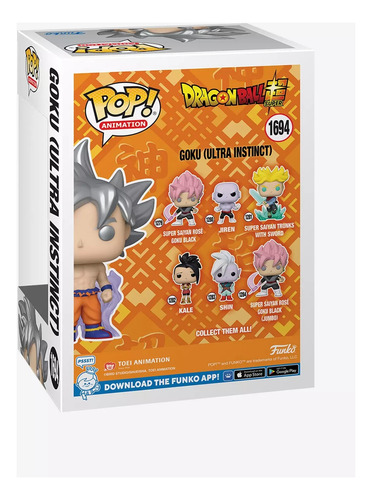 Funko Pop Dragon Ball Super Goku Ultra Instinct 1694 Glow Ht