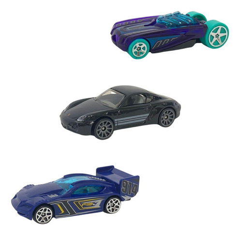 Kit Com 3 Carros Hot Wheels Modelo 6 - Mattel