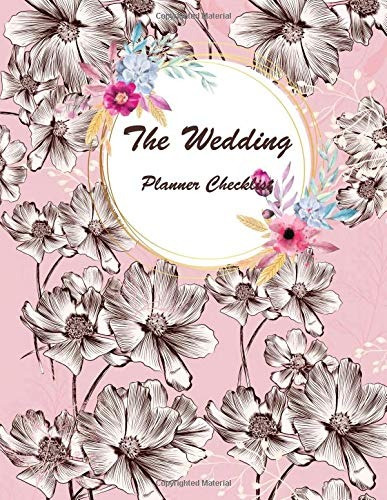 The Wedding Planner Checklist Pink Flowers, Guest Book, Wedd