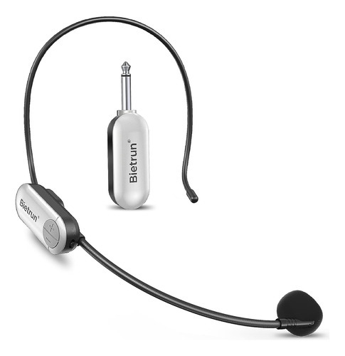 Bietrun Wireless Micro Headset, Uhf Wireless Headset Mic, 1. Color Blanco