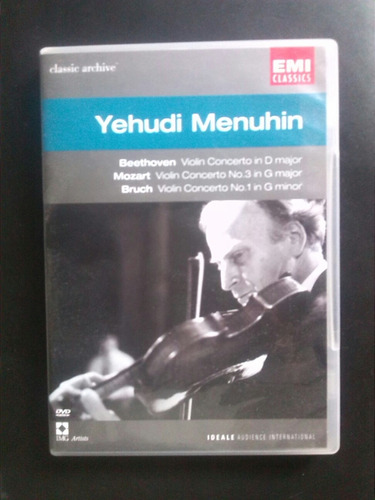 Dvd De Tres Conciertos Para Violín.