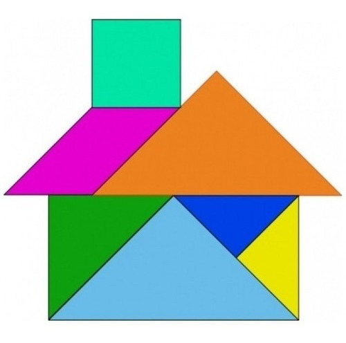 Imagen 1 de 1 de Juego De Mesa Ingenio Tangram 1 Duo Nupro