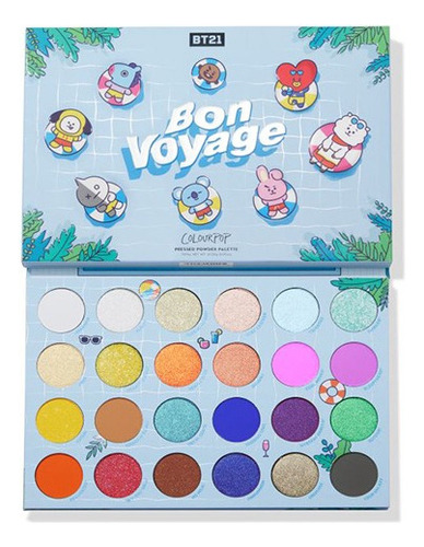 Paleta Sombras Bt21 Colourpop Bon Voyage