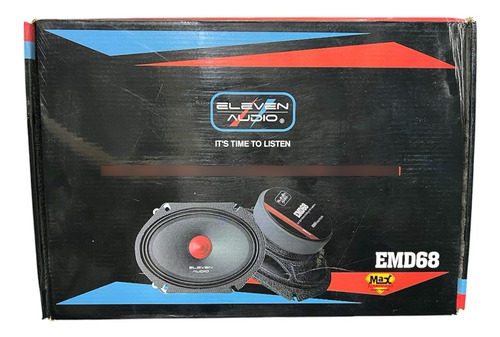 Mid Range 6x8 Black Steel Basket Eleven Audio Emd68 Negro