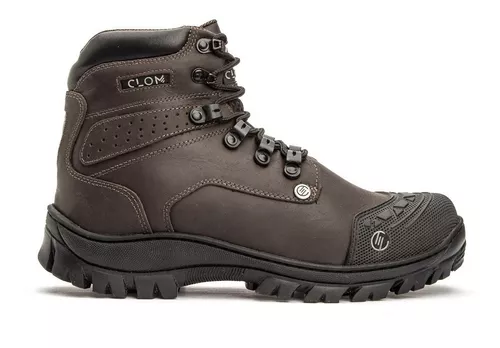 Bota Masculina Caterpillar Com Bico PVC Couro Cor Nude palmilha a