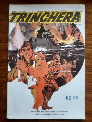 Cómic Trinchera Número 45 ( Muy Raro. Edición Colombiana. Nunca Llegó A La Venta En Chile ) 1968