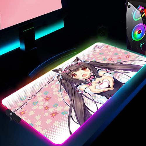 Alfombrilla Raton Chocolate Anime Girl Rgb Kawaii Patron 14