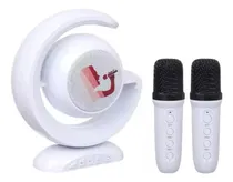 Comprar Parlante Bluetooth Karaoke Portatil Luz Led 2 Microfonos