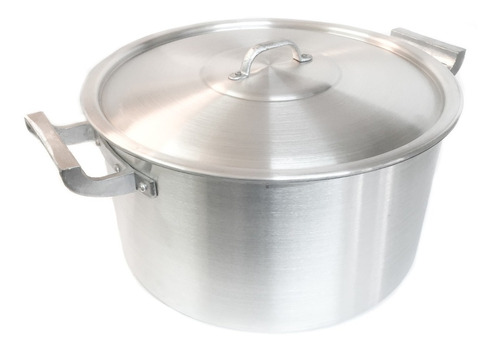 Cacerola Olla Aluminio Gastronómica 32x16cm C/tapa 12.5 Lts