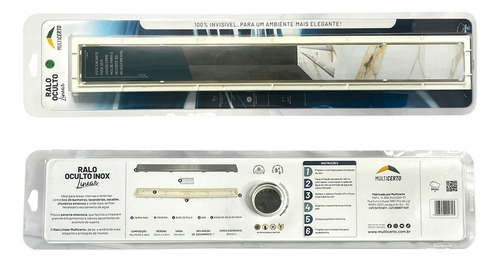 Ralo Linear Oculto Invisível 90cm Grelha Multicerto