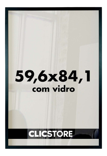 Moldura Quebra Cabeça 59,6x84,1 Quadro Imagem Vidro Corredor