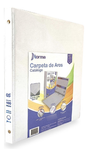 Folder Carpeta Tipo Catálogo 0,5 R Pulgada 3 Argollas Norma