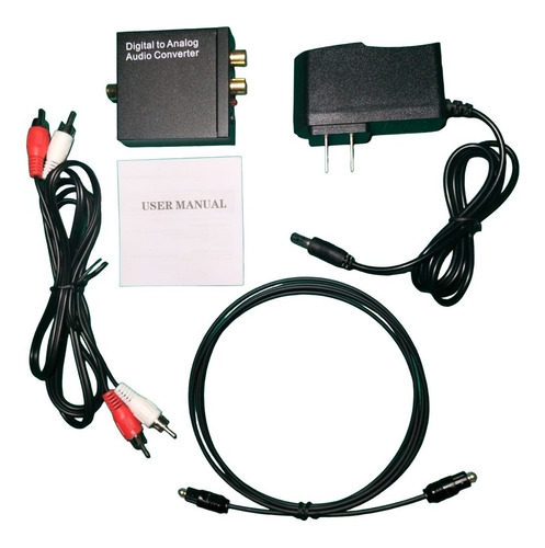 Convertidor Conversor Audio Digital Óptico A Rca + 3.5mm Aux