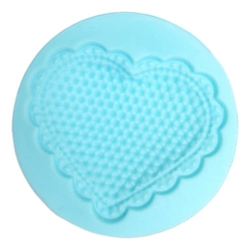 *molde D Silicon Corazon Tejido Olan Pastel Cupcake Fondant*