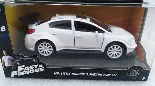 Subaru Wrx Sti Rapido Y Furioso Escala 1:32, 13cms Largo.