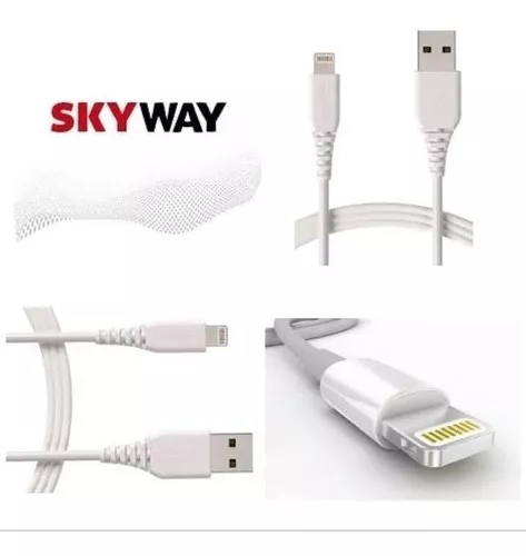 CABLE USB IPHONE 1 METRO LIGHTNING USB a C NUEVO - CAJA GENERICO